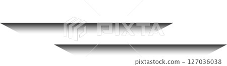 Ribbons white paper, tag, banner 127036038