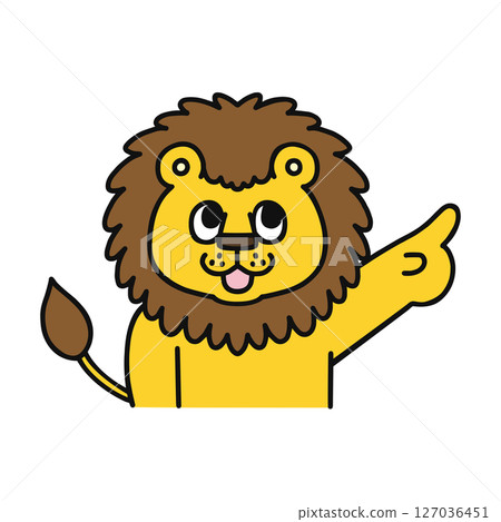 Lion pointing Lion pointing 127036451