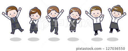 Various character sets _ excited _ bartender 127036550