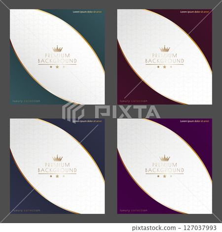 Luxurious design. Premium cover, banner, poster. A template for packaging, postcards or invitations. Creative design idea Luxurious design. Premium cover, banner, poster. A template for packaging, postcards or invitations. Creative design idea 127037993