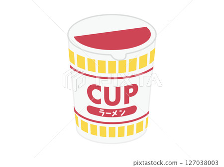 Illustration of cup ramen Illustration of cup ramen 127038003