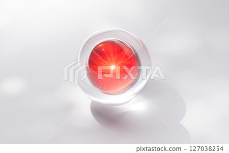 Transparent cosmetics bubbles background, 3d Transparent cosmetics bubbles background, 3d 127038254