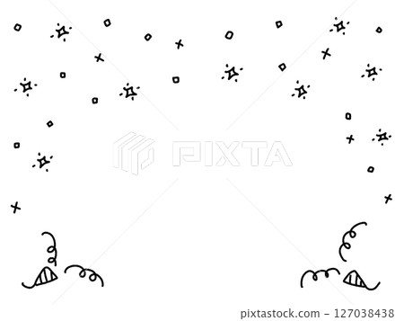 可愛又鬆散的餅乾、五彩紙屑和閃閃發光的背景 127038438