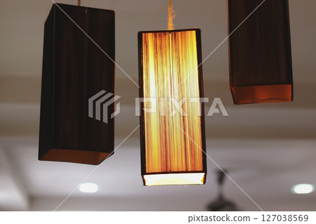 Stylish lighting with bulbs out Stylish lighting with bulbs out 127038569
