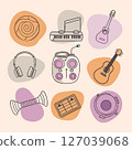 set of musical instruments 127039068