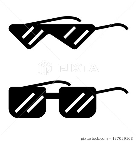 Sunglasses simple icon Sunglasses simple icon 127039168
