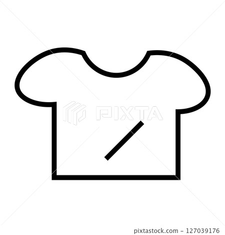 Plain t-shirt simple icon 127039176