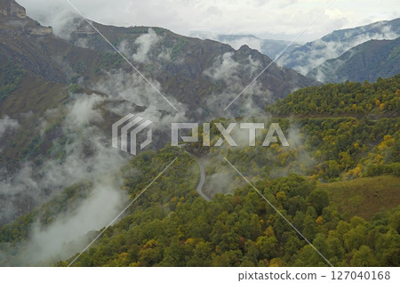 view of the Caucasus mountains 127040168