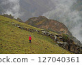 Tourists in the mountains 127040361