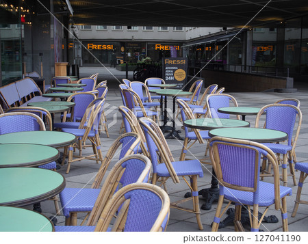 芬蘭，赫爾辛基市，五月清晨，多雲，城市 127041190