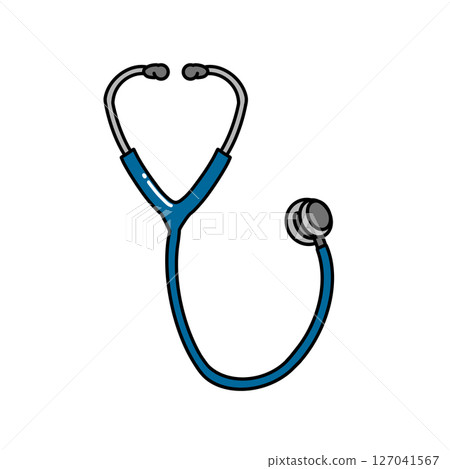 Simple stethoscope illustration 127041567