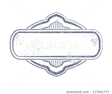 Empty retro style promotion badge icon template 127041777