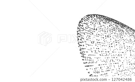 Technology background with copy space. Abstract shape. Dots connected by lines. Minimalist mesh. Abstract polygonal shape. 127042486