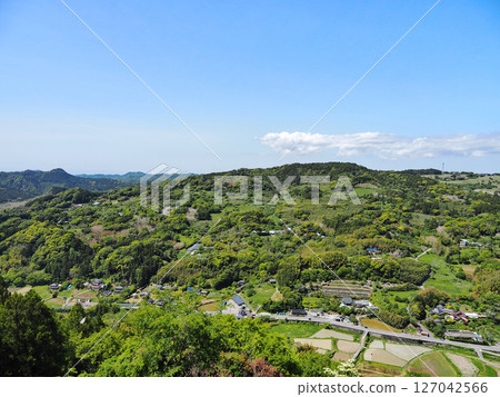 View of the Boso Hills from Gotenyama (Minamiboso City) 127042566
