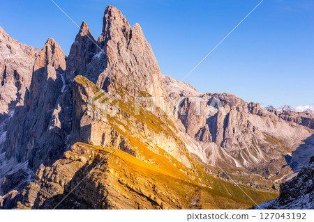Dolomites mountains, Seceda, Italy 127043192