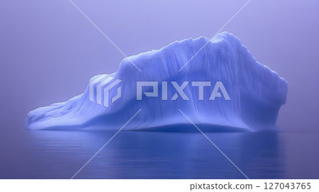 Majestic iceberg in calm waters glacial ice formation cold environment 127043765