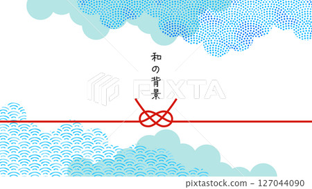 Modern Japanese background with Japanese patterns. Japanese style frame. Beautiful wallpaper with watercolor Japanese patterns. Modern Japanese background with Japanese patterns. Japanese style frame. Beautiful wallpaper with watercolor Japanese patterns. 127044090