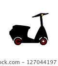Scooter icon on white background. Vector illustration. 127044197