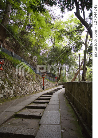 鞍馬寺:通往寺廟的陡峭蜿蜒道路 8 鞍馬寺:通往寺廟的陡峭蜿蜒道路 8 127044248