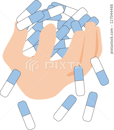 Overdose graphic illustration (capsule) Overdose graphic illustration (capsule) 127044498