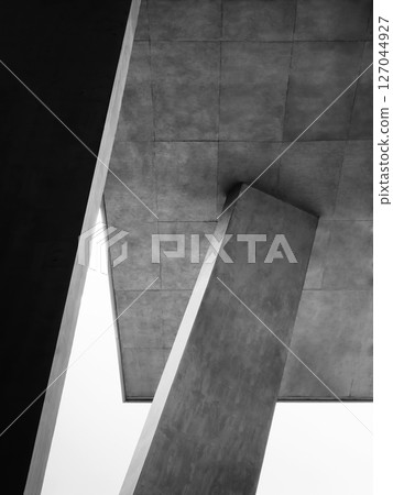 Concrete columns cement wall panel Industrial Building Architecture details Concrete columns cement wall panel Industrial Building Architecture details 127044927