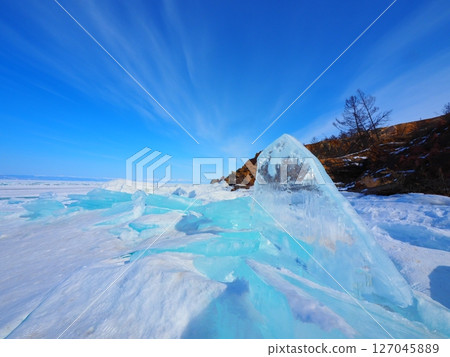 Lake Baikal blue ice 127045889