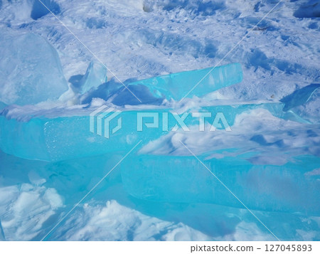 Lake Baikal blue ice 127045893