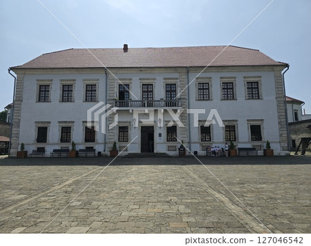 Zbarazh Castle on a Sunny Summer Day in Ternopil Region, Ukraine. Perfect for post cards, background Zbarazh Castle on a Sunny Summer Day in Ternopil Region, Ukraine. Perfect for post cards, background 127046542