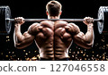 Ultra-realistic squat starting position 127046558