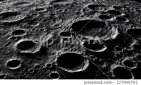 月球隕石坑的逼真紋理 月球隕石坑的逼真紋理 127046761
