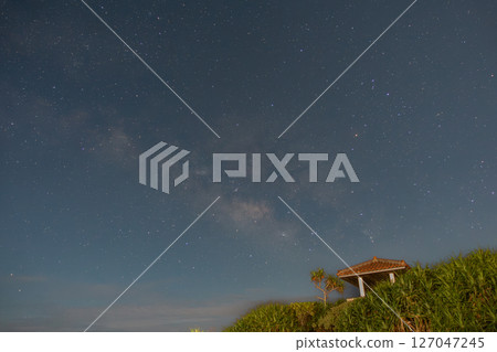 Beautiful starry sky of Tokunoshima Island in Kagoshima Prefecture, Japan 127047245