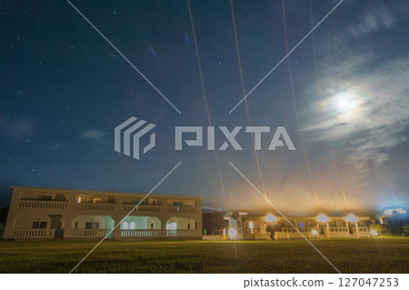 Beautiful starry sky of Tokunoshima Island in Kagoshima Prefecture, Japan 127047253