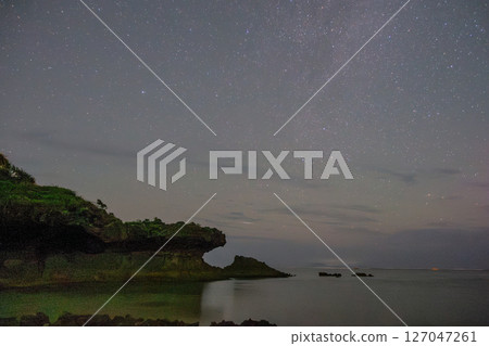 日本鹿兒島縣德之島美麗的星空 127047261