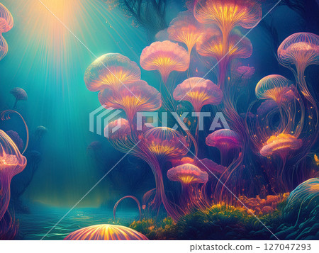 科幻小說:深海水母世界 科幻小說:深海水母世界 127047293