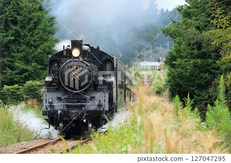 Mooka Railway "SL Mooka" powering up a steep slope 127047295