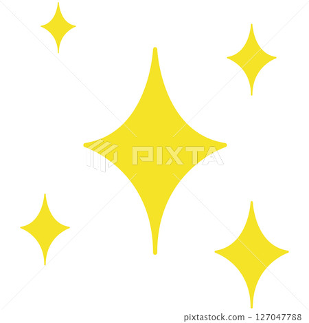 Illustration material: Yellow glitter illustration Illustration material: Yellow glitter illustration 127047788