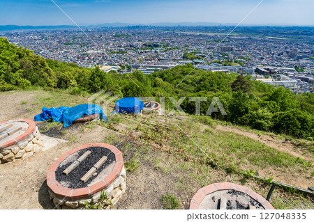 大阪府池田市五月山大文字火爐與大阪平原 大阪府池田市五月山大文字火爐與大阪平原 127048335