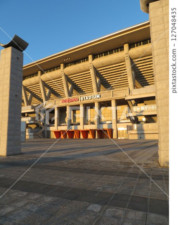 nissan stadium sunset 127048435