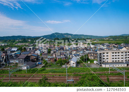 Residential area seen from the suburbs (Kawaguchi, Nagaoka City) 127048503