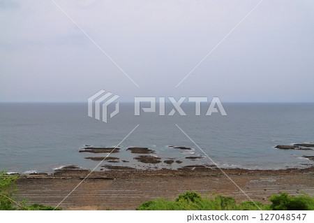 多雲的天空、大海、Oni no Sentakuita、日南海岸 多雲的天空、大海、Oni no Sentakuita、日南海岸 127048547