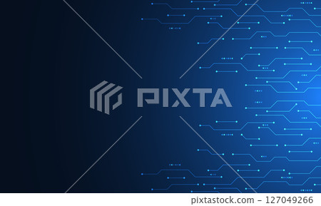 Circuit board texture with communication technology concept. Creative vector illustration Circuit board texture with communication technology concept. Creative vector illustration 127049266