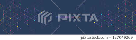 Abstract vector background with a geometric pattern of triangle shapes. Graphic design element  127049269