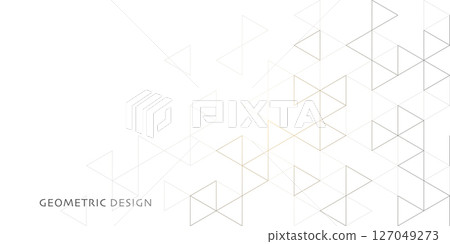 Abstract vector background with a geometric pattern of triangle shapes. Graphic design element  127049273