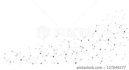 Molecular structure and genetic engineering, molecules DNA, neural network, scientific research. Abstract background for innovation technology, science, healthcare, and medicine 127049277