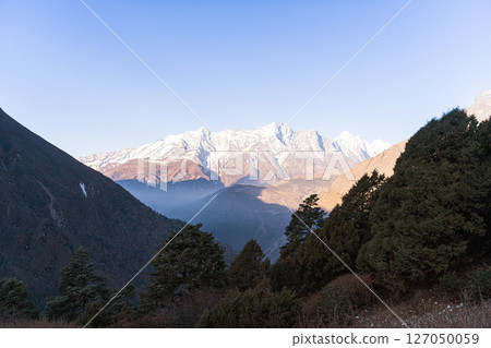 Amazing photo of nature, mountains in a snow, Nepal Amazing photo of nature, mountains in a snow, Nepal 127050059