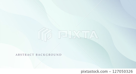 Soft neutral abstract wave background. Smooth wavy shapes - light digital print. Modern minimal vector design for presentation, web, banner, wallpaper or template Soft neutral abstract wave background. Smooth wavy shapes - light digital print. Modern minimal vector design for presentation, web, banner, wallpaper or template 127050326
