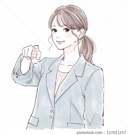 婦女和女孩插畫素材 婦女和女孩插畫素材 127051257