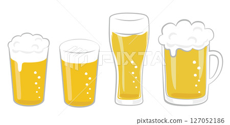 Alcoholic drinks_beer (beer glass) Alcoholic drinks_beer (beer glass) 127052186