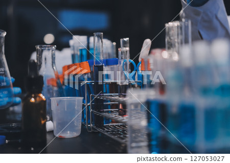 scientist working at the laboratory scientist working at the laboratory 127053027