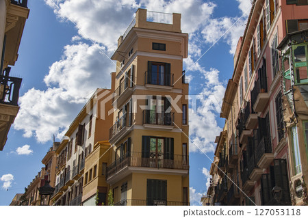 Beautiful cityscape on the island of Mallorca near Barcelona, Spain Beautiful cityscape on the island of Mallorca near Barcelona, Spain 127053118